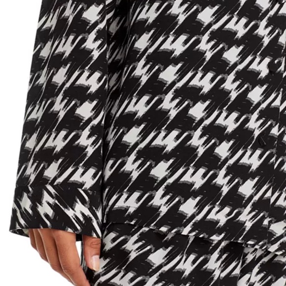 Anine Bing Aiden Houndstooth Viscose Shirt - Picture 8 of 9